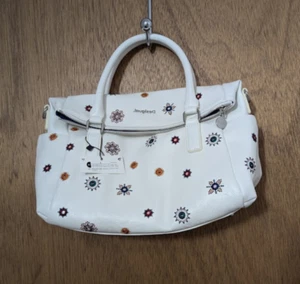 Desigual boho Embroideries flowers purse bag tote - Picture 1 of 5