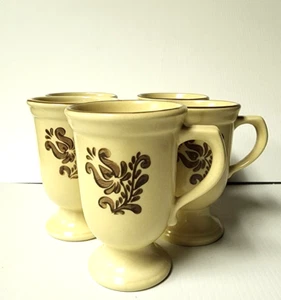 Pfaltzgraff Pedestal Coffee Cups Set of 5 Discontinued - Picture 1 of 3