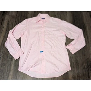 Ralph Lauren Purple Label Dress Shirt Pink Button Down Made in Italy Size M - Picture 1 of 5
