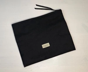 GUCCI Beauty Tiffany Black Pouch/Toiletry/Make-up/Cosmetic Bag Zip Top - Picture 1 of 7