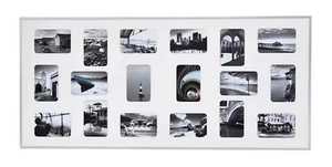 Nielsen Pixel silber matt Alu-Rahmen 109,2 x 49,5 cm - Passepartout 18 mal 10x15 - Bild 1 von 3