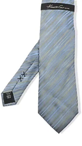Kenneth Cole New York X3229 Mens Blue Multi Striped Silk Tie One Size - Picture 1 of 3