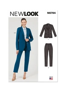 NEW LOOK 6794 MISSES' JACKET & PANTS Sewing pattern Sizes 8 - 20 Skill: EASY - Picture 1 of 8