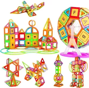 110PCS Regalo Natale Blocchi Magnetici STEM Giocattoli Educazione Creativa per Bambini Regalo - Foto 1 di 9