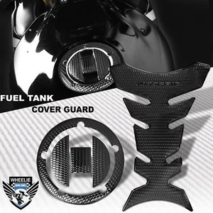 ALMOHADILLA DE TANQUE DE COMBUSTIBLE PROFESIONAL NEGRA PERFORADA + CUBIERTA TAPA DE GAS 04-17 GSXR-600/750/1000 - Imagen 1 de 9