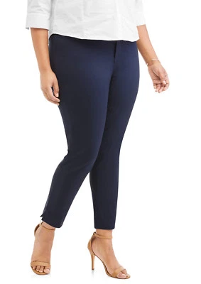 Faded Glory Women's Plus Classic Bi-Stretch Pants - Image 1 of 2