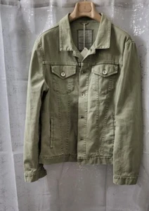 2395$ Brunello Cucinelli - Mens Sage Green Denim Trucker Jacket sz : US M/50EU - Picture 1 of 20