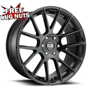 24 inch 24x9.5 DUB 1PC S205 LUXE GLOSS BLACK wheel 6x5.5 6x139.7 +30 - Picture 1 of 1