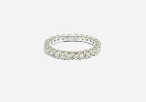 Anello veretta girodito Astralia diamanti 1.20 ct in oro bianco 18 kt - Imagen 1 de 8