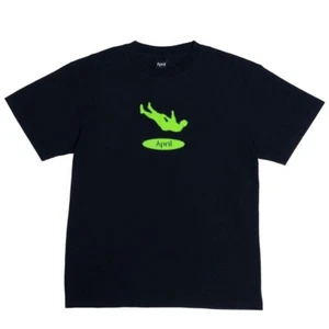 Brand New Mens April Man Down T-shirt Black - Picture 1 of 2