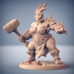 Ogre Fighter F - Artisan Guild Fantasy Dungeons and Dragons Miniature Monster - Picture 1 of 2