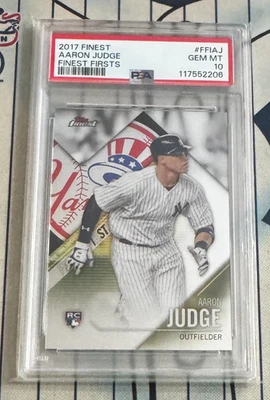 AARON JUDGE RC 2017 Topps Finest Firsts ⚾ FFIAJ ROOKIE Yankees PSA Gem Mint 10💎 - Image 1 of 4