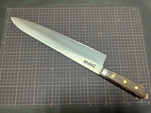 kitchen knife Masamoto Souhonten Gyuto Carbon Steel 33cm handle un - Picture 1 of 4