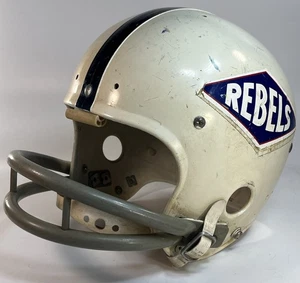 Vintage Riddell TAK-29 Football Helmet W/ Mask & Chin Strap Rebels? 1970s Era - Picture 1 of 8