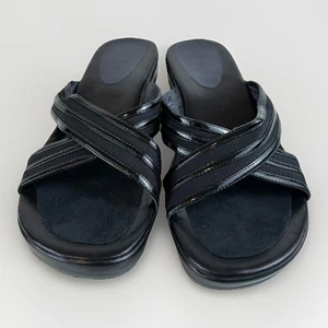 Cole Haan Wedge Sandal Women Size 9B Casual Slip On Criss Cross - Picture 1 of 9