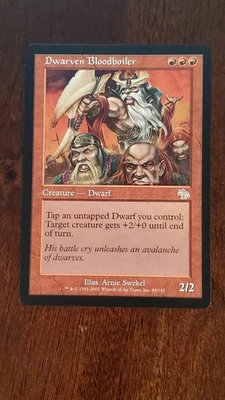 Dwarven Bloodboiler Judgment EX/LP #84 MTG Magic the Gathering Creature Rare Red - Image 1 of 4