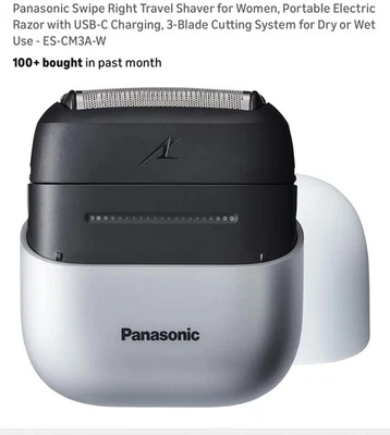 Barbeador de Viagem Panasonic Swipe Right Feminino USB C Barbeador Elétrico 3 Lâminas - Imagem 1 de 4