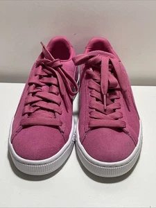 PUMA Suede Classic 21 Shocking Pink Women's US 6.5 Sneakers - Picture 1 of 8