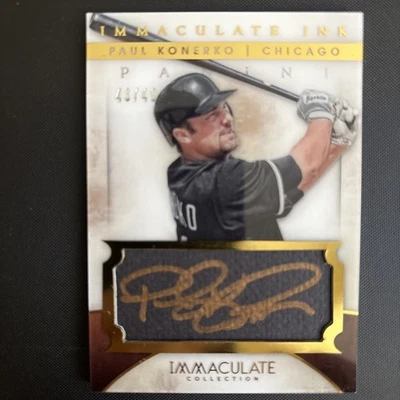 Paul Konerko 2014 Immaculate Ink Auto /49 - Image 1 of 2