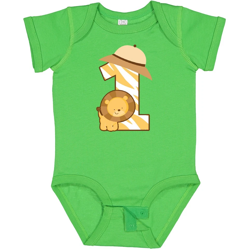 Body Inktastic Safari 1er Cumpleaños Animal de la Selva 1 Año Bebé Primer Zoo Foto 1 de 1