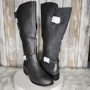 Karen Scott Leandraa Riding Boots Grey - Size 8.5 - Picture 1 of 9