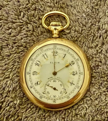 Elgin Pocket Watch 1923 Runs grade 303 - Image 1 of 3