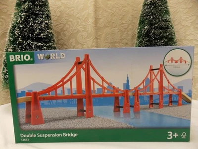 BRIO World - 33683 Puente Colgante Doble ~ Accesorio Juego Tren Juguete ~ NUEVO Foto 1 de 4