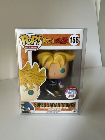 Super Saiyan Trunks Dragon Ball Z Funko Pop 155  2016 New York Comic Con Exc Cover