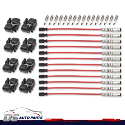 Fit For Mercedes-Benz C CL ML UF359 Ignition Coils & Iridium Spark Plugs & Wires - Image 1 of 4