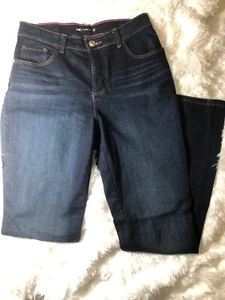 Lee Classic Fit Womens Dark Blue Jeans Size 6 Medium Straight Leg - Picture 1 of 9