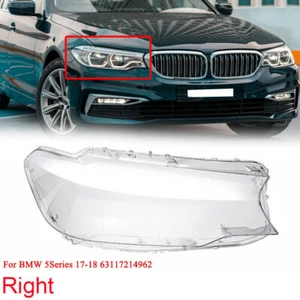 Right Headlamp Lens Cover For 17-18 BMW 5SERIES G30 G31 G38 530i 540i Light CAP - Picture 1 of 7