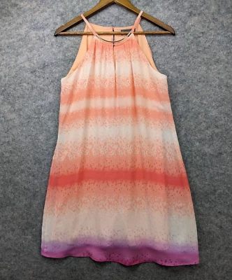 Luxology Dress Womens 4 Multicolor A Line Sleeveless Keyhole Neck Mini Foto 1 de 4