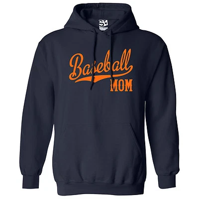 Baseball Mom Jersey HOODIE | Team Script Mothers Day Mommy Hooded Sweatshirt - Image 1 of 2