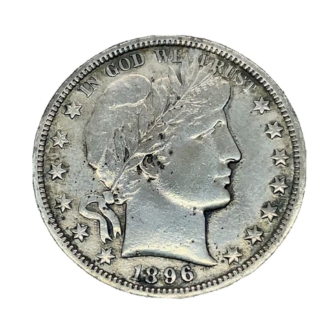 1896-O Barber Half Dollar XF Extra Fine 90% Silver 50c US Type Coin Key Date !!! Cover