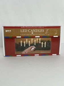 Telecomando a infrarossi Gerson Candele LED oro clip set da 10, 3,9 pollici H nuovo - Foto 1 di 3