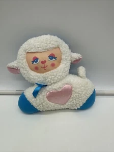 Vintage 1997 Fisher Price 1156 Cuddle Light Lamb Sheep Plush Toy Tested Works - Picture 1 of 5
