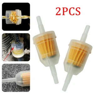 2Pcs 6/8mm Universal Small Petrol In-Line Set Clear Fits Pipe Fuel Filters Tool - Picture 1 of 8