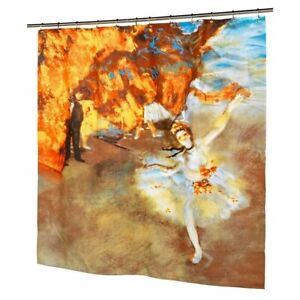Shower Curtain Fabric Degas Ballerina "The Star"   Museum Collection Polyester
