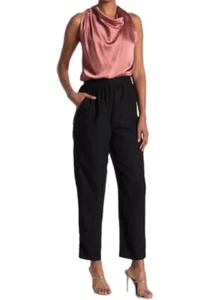 NWT Reiss Harley Draped Satin Bow Back Sleeveless Straight Leg Jumpsuit Size 4 - Picture 1 of 7