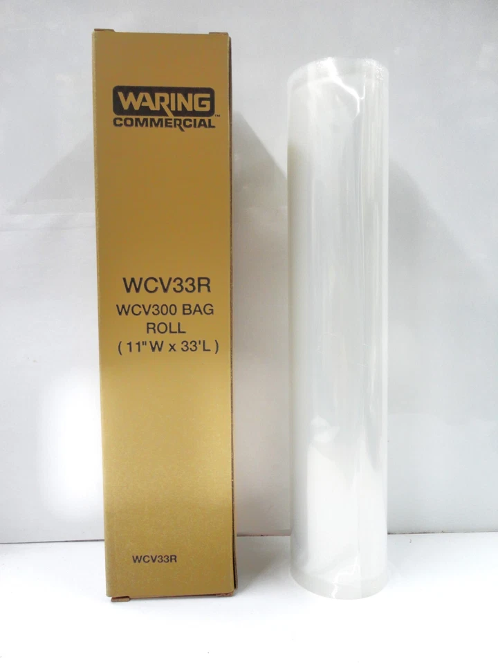 WARING WCV33R 11" X 33' CÁMARA DE VACÍO EMBALAJE BOLSA ROLLO Foto 1 de 1