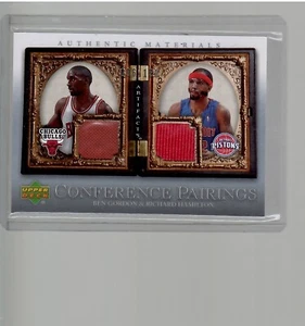 BEN GORDON RICHARD HAMILTON DUAL JERSEY 96/150 2007 08 UD ARTIFACTS BASKETBALL - Picture 1 of 2