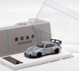 Top 1:64 Gray RWB 993 LBWK Racing Sports Classic Diecast Metal Car Collections - Picture 1 of 9
