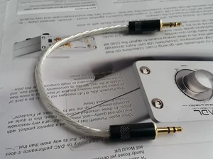 6inch 3.5mm Male AUX Audio Cable Headphone AMP OCC Silver  - Picture 1 of 4