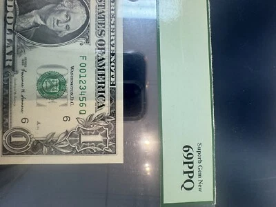 RARE!! FANCY NUMBER NEAR LADDER # 00123456 HIGHGRADE 69 - Image 1 of 3