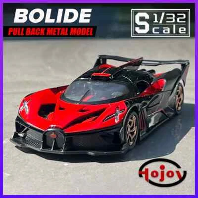 Metal Cars Toys Scale 1/32 Bugatti Bolide Supercar Diecast Alloy Car Model Toy - Image 1 of 4