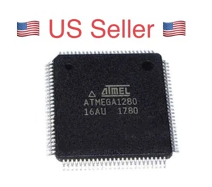 ATMEGA1280-16AU,8-bit  RISC Microcontroller 128KB Flash 5V 100-Pin TQFP - Picture 1 of 2
