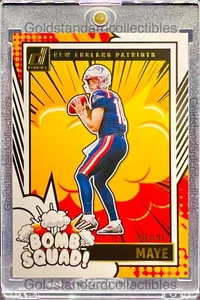 Drake Maye RARE ROOKIE BOMB SQUAD INVESTMENT SSP PANINI PATRIOTS ROY MVP MINT - Picture 1 of 6