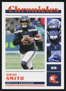 Panini Chronicles Geno Smith #30 2022 fútbol Seattle Seahawks naranja - Imagen 1 de 2