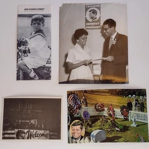 Presidential Memorabilia Lot John F Kennedy JFK Election Politics Postcard Vtg - Picture 1 of 10