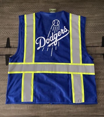 ⚾️ 🦺LOS ANGELES DODGES CHALECO DE SEGURIDAD LABORAL PPE CON LOGO BLANCO M/L/XL/2XL Foto 1 de 2